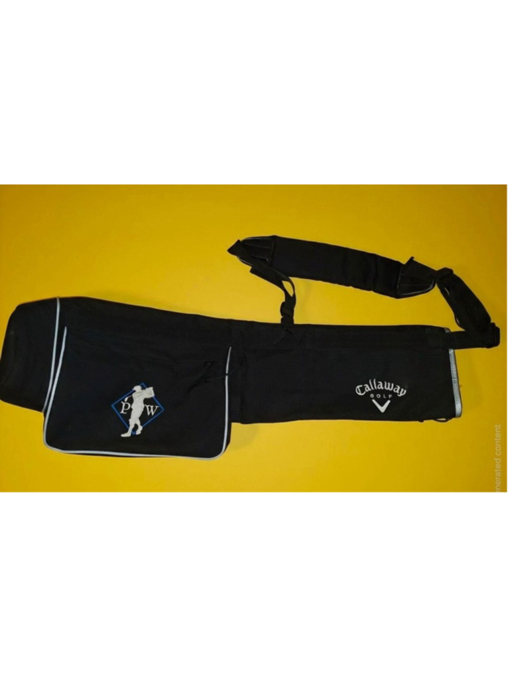 Callaway Golf Lightweight Carry Bag Persimmon Woods Golf Club Logo - Black